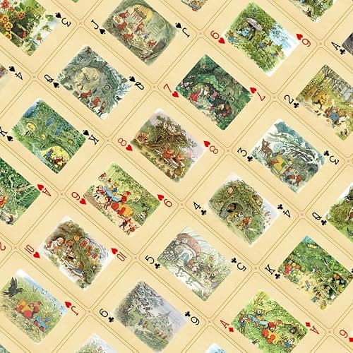strublfe Vintage Style Playing Cards, Elf Home Dwarves and Forest Animals Themed Playing Card, 54 Unique Exquisite Illustrations, Standard Size, Suitable for Family Gatherings, Party Games thumbnail 5