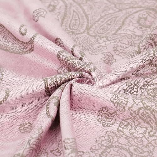 Ciormis Two Tone Silky Paisley Pashmina Shawl Scarf,Soft Women's Rave Jacquard Pashminas Wrap Scarves thumbnail 3