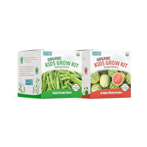 Back to the Roots Kids Science Grow Kit - 2 pk Bean and Watermelon - Image 1