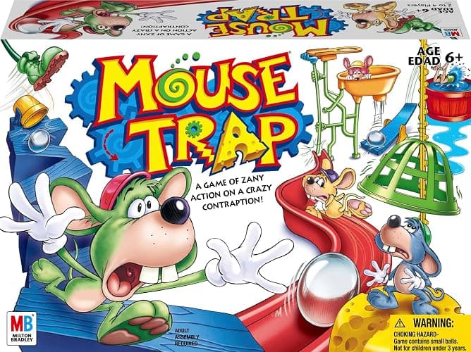 Hasbro Gaming Mouse Trap Kids Board Game, Family Board Games for Kids, Kids Games for 2-4 Players, Family Games, Kids Gifts, Ages 6 and Up (Amazon Exclusive) - Image 1