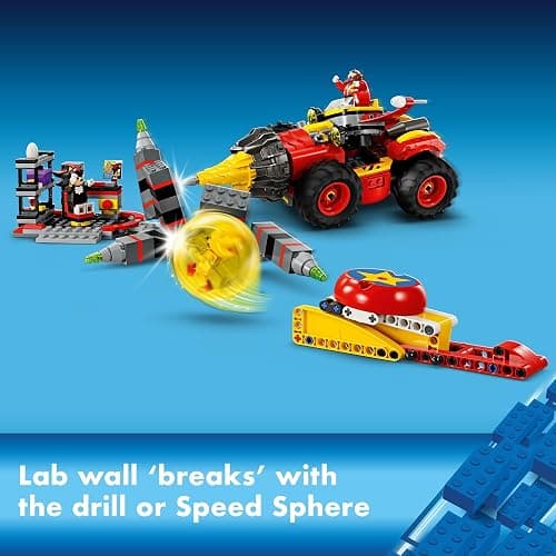 LEGO Sonic The Hedgehog: Super Sonic vs. Egg Drillster Gaming Toy with Shadow and Dr. Eggman, Toy Building Set for Boys and Girls Ages 8 and Up, 76999 thumbnail 6