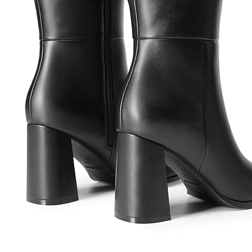 DREAM PAIRS Women's Tall Over the Knee Boots Thigh High Fall Block Chunky Heeled Knee High Long Boots with Fashion Square Toe and Side Zipper thumbnail 9