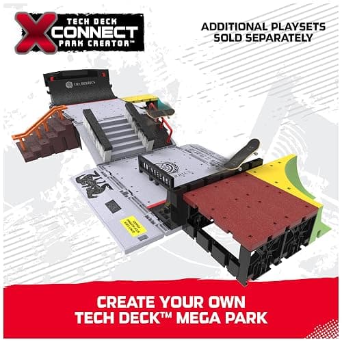 Tech Deck, Quarter Bowl Ruckus X-Connect Park Creator, Customizable and Buildable Ramp Set with Exclusive Fingerboard, Kids Toy for Ages 6 and up thumbnail 5