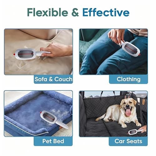 Lint and pet Hair Remover,Pet Hair Removal Glove,Clothe Hair Remover Roller,Reusable Lint Roller for Clothes,Pet Hair Remover for Clothes, Lint Brushes for Clothes(Blue) thumbnail 4