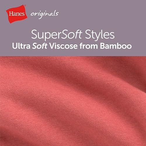 Hanes womens Originals 2-piece Lounge Set, Supersoft Cropped Baby Doll Tee & Sleep Shorts Loungewear Set thumbnail 6