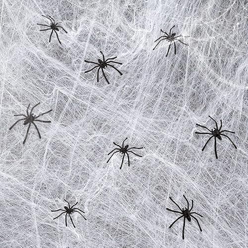 obqo 100 Pieces Halloween Spooky Black Plastic Spiders for Halloween Party Decorations, Prank Realistic Scary Spiders Toy for Kids Party Decorations thumbnail 3