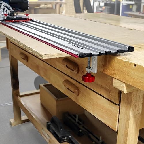 Milescraft 1409 Track Saw Guide - Universal for 7-1/4" Circular Saws, 50" Cutting Range, 2" Depth, Aluminum thumbnail 6