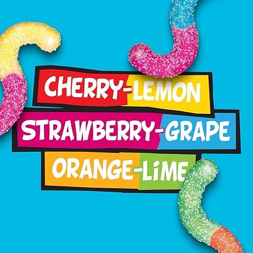 Trolli Sour Brite Crawlers Candy, Gummy Worms Sour Candy, 5 Pound Bulk Bag thumbnail 5