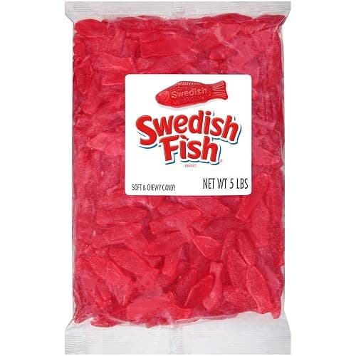 SWEDISH FISH Soft & Chewy Candy, Bulk Candy, 5 lb - Image 1