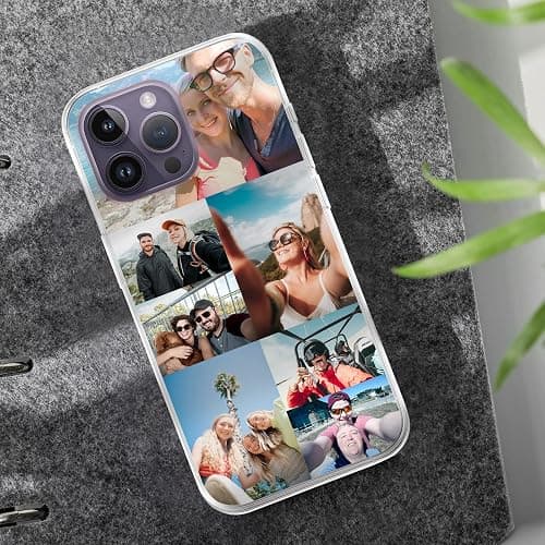 ABCJOJO Personalized Custom Phone Cases,Compatible with iPhone 17 16 15 14 13 12 11 Pro Max Plus X,Made in USA,Create Your Own Picture Phone Case with Suitable for Family,Friends and Gift(4 Photos) thumbnail 6