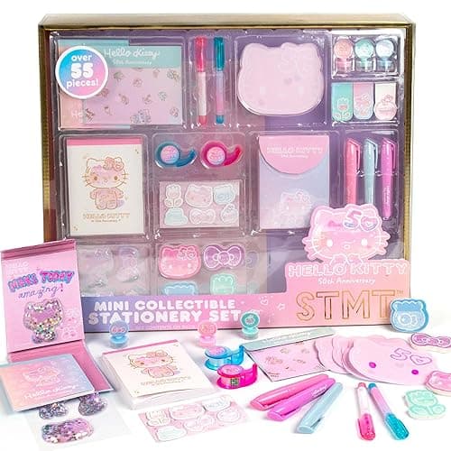 Horizon Group USA Hello Kitty 50th Anniversary Mini Collectible Stationery Set - Image 1