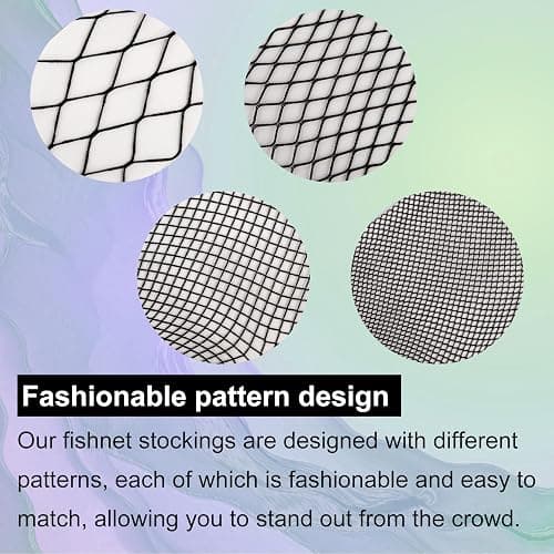FULLSEXY Plus Size Fishnet Stockings, Fishnet Tights Thigh High Stockings Pantyhose for Women thumbnail 3