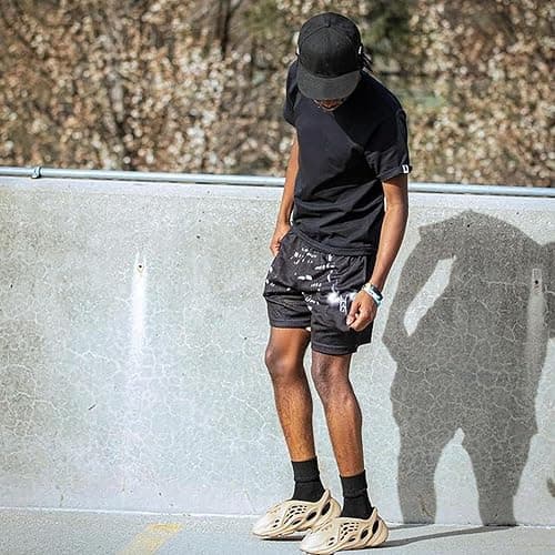 DIOTSR Mens Skyline Graphic Shorts Casual Streetwear Cool Basketball Shorts Running Workout Shorts with Pockets thumbnail 2