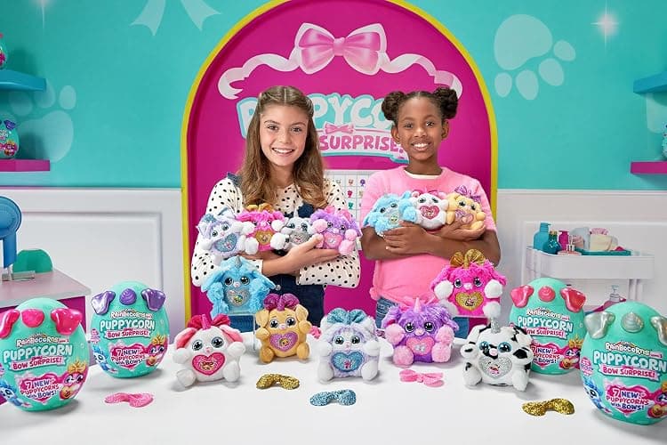 Rainbocorns Puppycorn Surprise Series 3 (Pink Karmo) by ZURU, Collectible Plush Stuffed Animal, Surprise Egg, Sticker Pack, Slime, Dog Plush, Ages 3+ for Girls, Children thumbnail 7