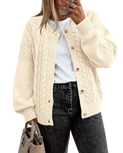 BTFBM Chunky Cardigan Sweaters - Image 1