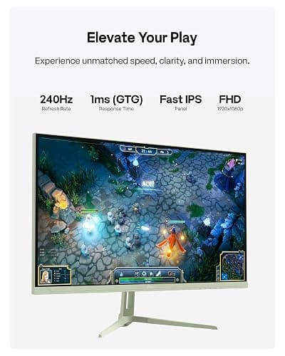 Pixio PX279 Wave Mint Green 27 inch 240Hz Refresh Rate FHD 1080p Resolution Fast IPS Panel 1ms GTG Resonse Time Gaming Monitor with Adaptive Sync thumbnail 2