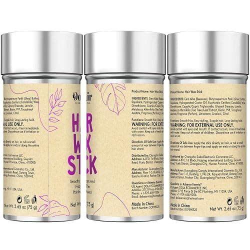 Hair Wax Stick -Hair Styling Products for Kids, Women Slick Back Hair Brush | Flyaway Control and Styling Pomade Hair Bun Maker Girl Hair Accessorie Hair Stick for Flyaways thumbnail 9