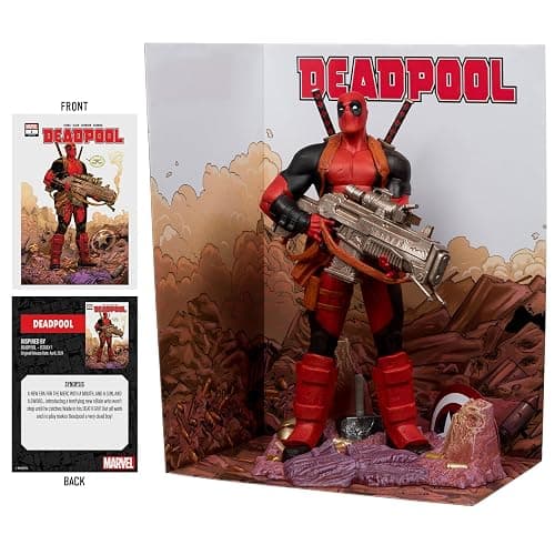 McFarlane Toys- Marvel Deadpool 1:6th Scale Collectible with Scene & Comic (Deadpool #1) thumbnail 5