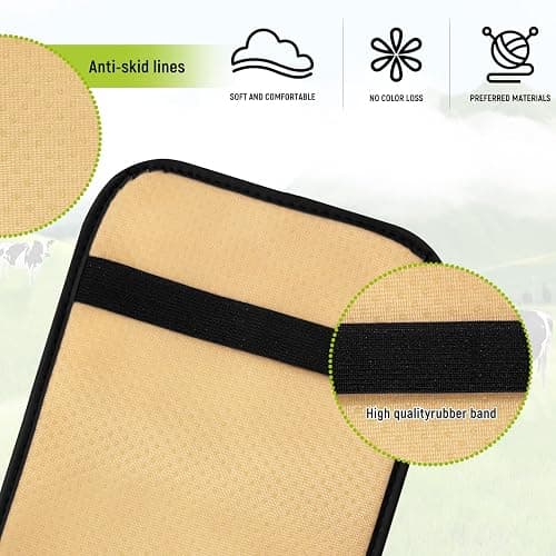 SuperKaKa Car Cow Print Armrest Cover-Cute Center Console Mat Cars Interior Accessories for Women Men,Protection Pad Fit Most Auto,Vehicle, SUV, Truck Arm Rest Box (Cow, Black) thumbnail 4