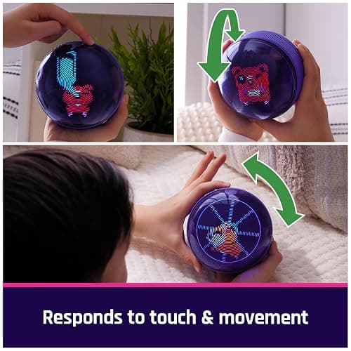 BITZEE, Hamster Ball Interactive Toy Hamster with Over 20 Hamsters Inside, Rolls & Reacts to Touch, Digital Pet Gifts & Stocking Stuffers for Kids thumbnail 2