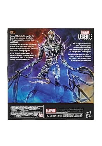 Marvel Legends Series Eternals Deluxe 6-inch Collectible Action Figure Toy, Kro, Premium Design and 2 Accessories , Black thumbnail 7