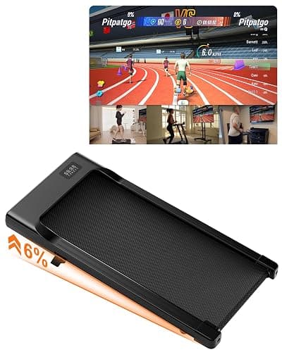 Superun Walking Pad Raceable 6% Incline 2.5HP Under Desk Treadmill 136KG Capacity MAX 12KM/H Foldable Treadmill with HIIT & MIIT Programs APP Control Portable Walking Machine for Home - Image 1