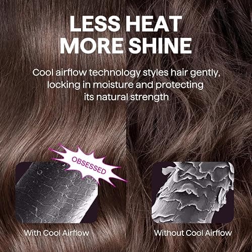 Wavytalk 0.65" Pencil Flat Iron, Cool Curl Pencil, Small Airflow Styler and Straightener for Short Hair, Pixie Cut and Edges, Curling Iron for Short Hair with 360º Cool Airflow, Black thumbnail 4