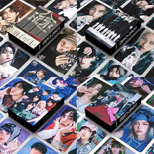 PYAJUU 4Pack/220Pcs Stray Kids Photocard Set KPOP HOP Album Cards GIANT Photocards ATE Post Cards Straykids 2025 Season's Greetings Stray Kids Merch Gift for STAY thumbnail 6
