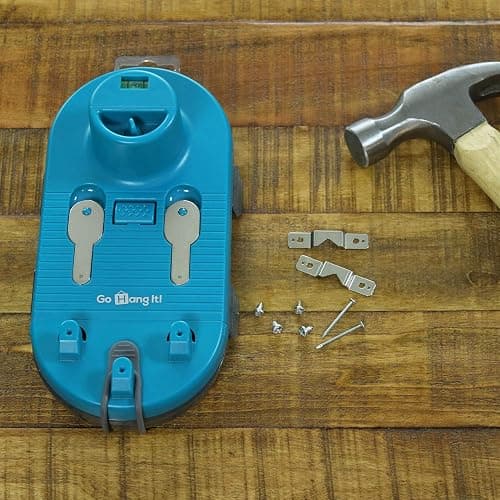 Go Hang It! Pro, All-in-One Picture Hanging Kit - Picture Leveling and Hanging Tool - Hang Sawtooth/Wire Hangers - Wall Hanging Kit and Level Tool - Hardware Case with 85-Piece Hanging Essentials thumbnail 9