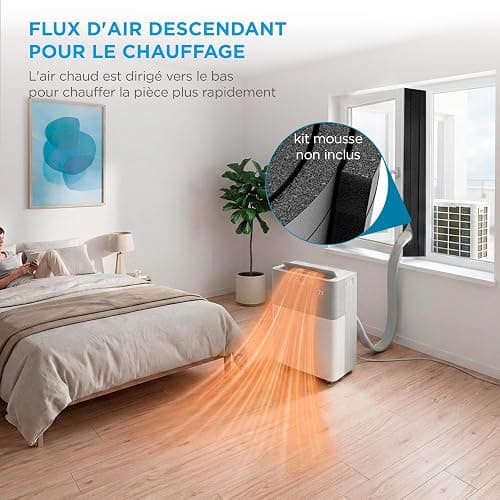 MIDEA Climatiseur PortaSplit Mobile Silencieux 4-in-1| 12000 BTU | Chauffage et Climatisation Portable Prêt à Poser 3,5kW- Clim Mobile avec rafraîchisseur, déshumidificateur, chauffage,ventilateur thumbnail 11