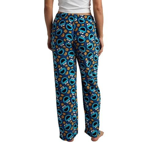 Sesame Street Cookie Monster All-Over Print Women's Sleep Pajama Pants thumbnail 5
