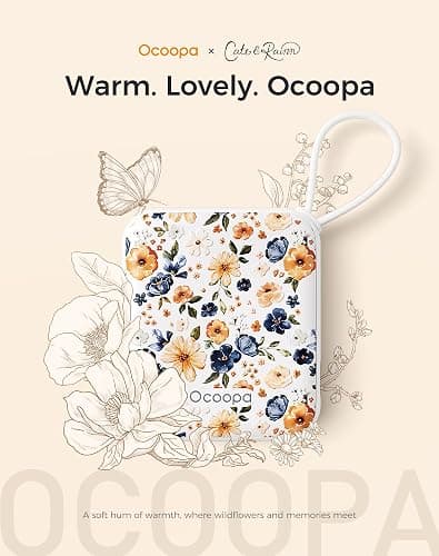 OCOOPA Hand Warmers Rechargeable, Smart Temp Control 7H*2 Long Safe Heat, Ultra Slim, Pocket-Size Design That Fits Gloves, Gifts for Women, Outdoor, Office, Commute (UT5 Nano) thumbnail 6