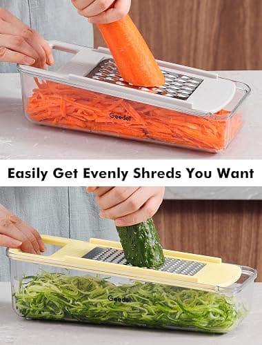 Geedel Professional Mandoline Slicer for Kitchen, Multi Purpose Vegetable Slicer Cutter, Vegetable Cutter Onion Cutter for Veggie Fruit Cheese thumbnail 3