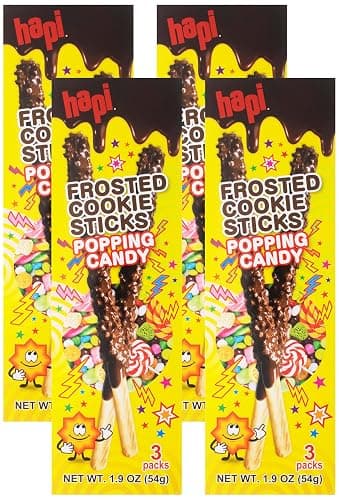 Hapi Frosted Cookie Sticks Popping Candy 1.9 Oz (pack of 4) - Image 1