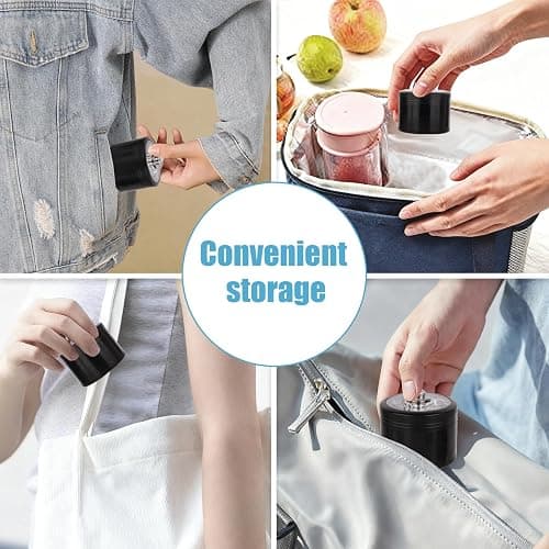 2.5 inch Spice Grinder for Kitchen Seasoning 2.5 inch Aluminum with Handle(Black) thumbnail 4