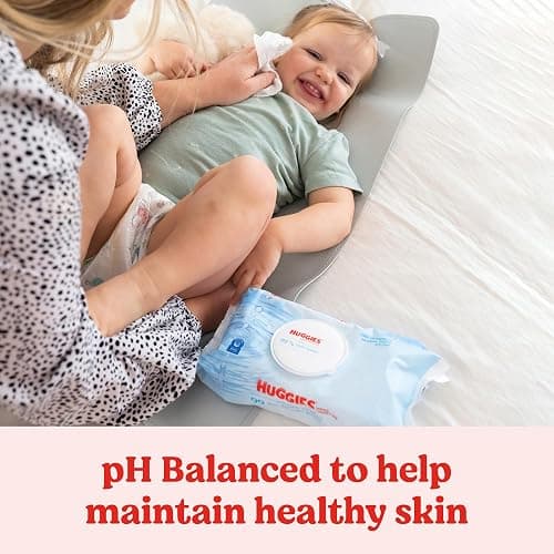 Huggies 99% Pure Water Baby Wipes, Unscented, 9 Packs, 504 Wipes thumbnail 7