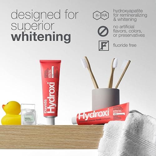Davids Nano Hydroxyapatite Whitening Antiplaque Strawberry Watermelon 4oz | SLS Free, Promotes Enamel Health, Kid-Friendly Flavor, Made in USA, Davids Hydroxi Collection Toothpaste thumbnail 5