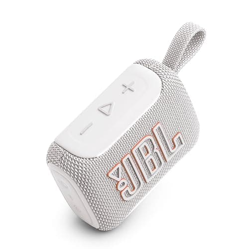 JBL Go 5 - Ultra-Portable Waterproof & Drop-Proof Speaker with JBL Legendary Sound & Ambient Edge Lighting, AirTouch Instant Stereo Pairing or Link Multiple Compatible Speakers via Auracast™ (White) thumbnail 9