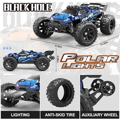 Womaqu Rc Cars 1:14 All Terrain RC Car for Adults & Boys, 4WD Off-Road RC Truck High Speed Fast 40+ KPH, 4X4 Waterproof Remote Control Car with 2 Rechargeable 1300 mAh Batteries thumbnail 5
