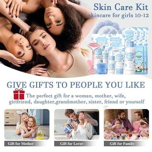 Milk Skin Care for Kids Teens Birthday Christmas Gifts - Girls Skin Care for Kids Age 8-12 - skin care for Teens 10-12 -Skincare for Girls 10-12 - Skincare Set for kids 8-9 - Gifts for Teenage girls thumbnail 7
