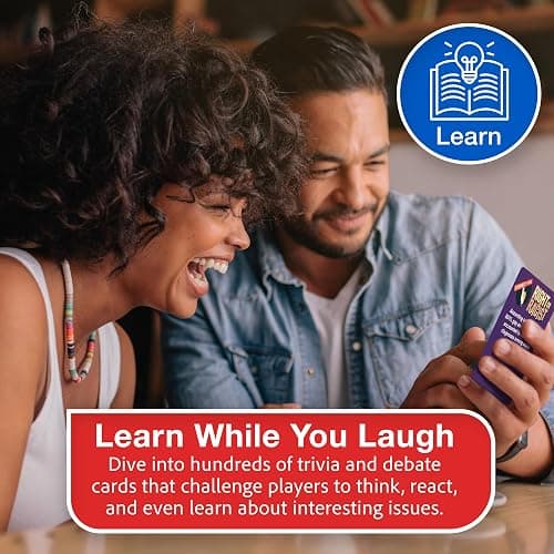 Right or Racist, Card Game, Gag Gift with Hundreds of Trivia and Debate Cards, Funny Gag Gifts for Secret Santa or White Elephant, Games for Men and Women, 3 to 10+ Players thumbnail 4