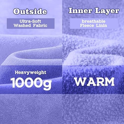 Dnzzs Womens Zip Up Hoodie Oversized Acid Wash Sweatshirts Heavyweight Fall Fashion Outfits Casual Jackets Winter Clothes thumbnail 4
