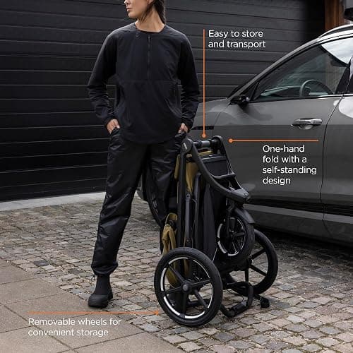 Thule Urban Glide 3 Single Child All-Terrain Stroller, Full-Suspension System, Air-Filled Tires, Upright seat with Adjustable Recline and Built-in legrest thumbnail 5