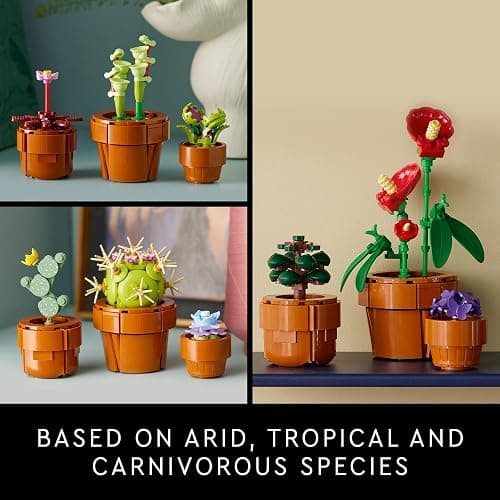 LEGO Botanicals Tiny Plants - Artificial, Fake Indoor Plant Building Set for Home, Kitchen, Desk Decoration, Adults Ages 18+ - Gift for Birthdays - 10329 thumbnail 4