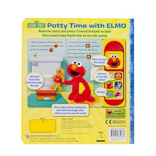 Sesame Street - Potty Time with Elmo - Potty Training Sound Book - PI Kids thumbnail 2