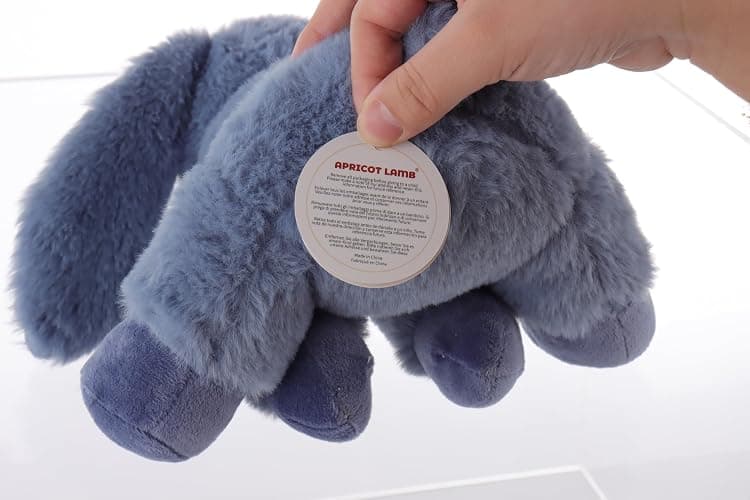 Apricot Lamb Toys Plush Navy Blue Bunny Rabbit Stuffed Animal with Fluffy Soft Ears (Navy Blue Bunny, 8 Inches) thumbnail 10