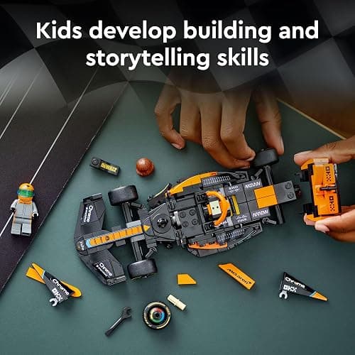 LEGO Speed Champions 2023 McLaren Formula 1 Race Car Toy for Play and Display, Buildable McLaren Toy Set for Kids, F1 Toy Gift Idea for Boys and Girls Ages 9 and Up who Enjoy Independent Play, 76919 thumbnail 5