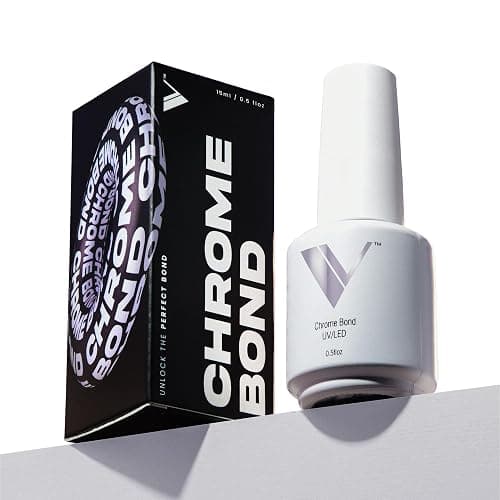 V Beauty Pure Chrome Nail Bond - Chrome Base Coat, Precise Powder Placement with Maximum Retention, Beginner-Friendly Formula, Protects Against Lifting and Chipping - 15 mL - Image 1