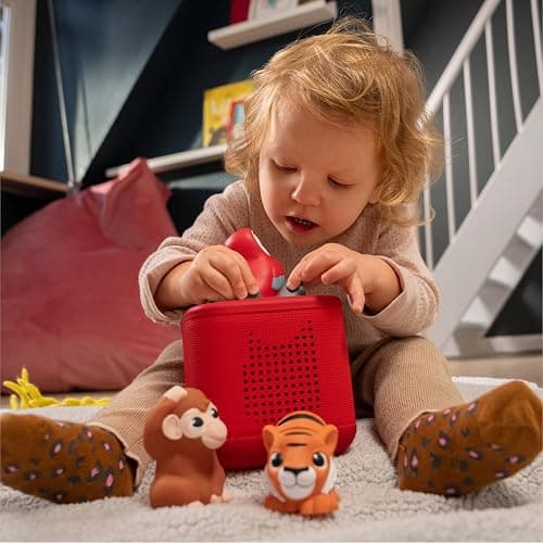 Tonies My First Jungle Set - Monkey, Parrot and Tiger Soft and Squeezable Audio Toy Figurines thumbnail 2