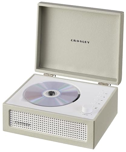 Crosley Voyager Portable CD Player with Bluetooth, Built-In Stereo Speakers & FM Radio – Rechargeable CD Players for Home, Office & Travel with Headphone Jack, Aux Input - Vintage Suitcase Design thumbnail 14